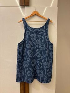 Denim Floral Dress