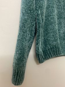 Max Green Ribbed Sweater Polyester