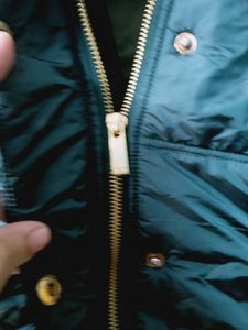 teal green Puffer winter Jacket