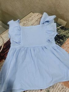 Cute Blue Ruffled Top