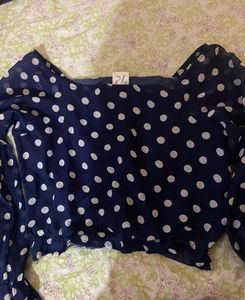 Dotted Crop Top