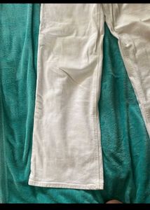 H&amp;M White Wide Leg Pants