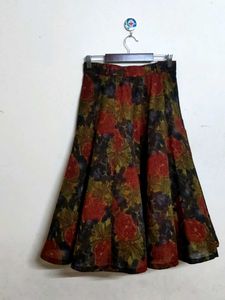Floral Print Skirt