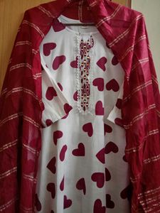 New Pakistani Designer Kurta Pant Dupatta Set