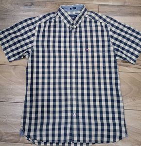 "Arrow Sport"Navy & Beige Check Short Sleeve Shirt