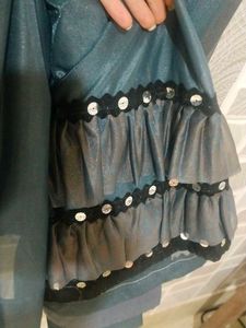 RUFFLE SAREE