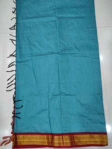 Saree Maroon &amp;Turquoise