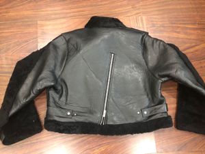 Heliot Emil Black Shearling Leather Jacket