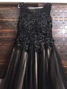 Black Handwork Gown