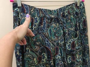 ZARA Paisley Print Flared Pants