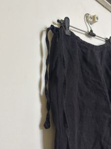 ANOKHI Black linen Pants