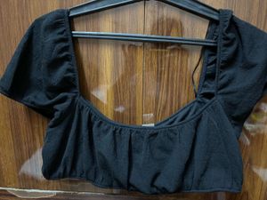 Black Crop Top
