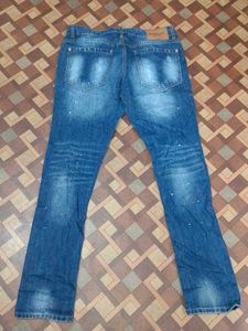 Distressed Denim Jeans