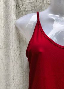 Red One-Shoulder Top