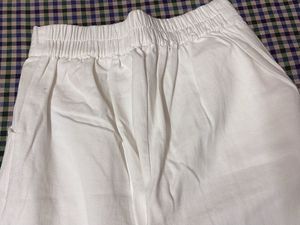 White Wide Leg Pants