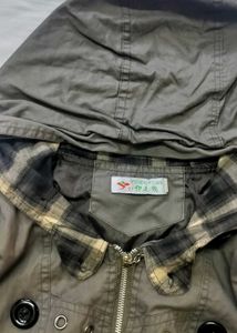 Gray Buttoned Jacket