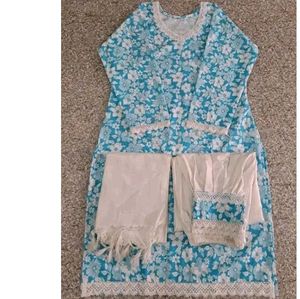 Khadi Cotton Kurta Set For Women