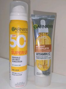 Garnier Air-mist Sunscreen And Vit Cleanser