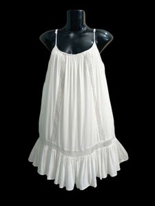 Crochet Trim Slip Dress Free Size Fit For M-L-XL
