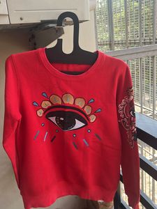 Kenzo Paris Red &#39;Eye&#39; Sweatshirt