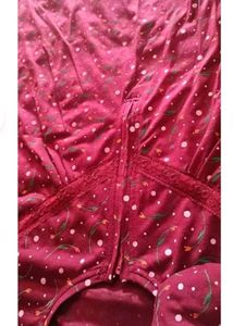 Maroon Printed Nighty