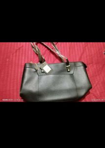 Black Leather Handbag