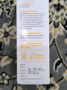 Alpha Arbutin Hyaluronic Acid Face serum