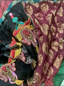 Black Colour Neted Anarkali Top