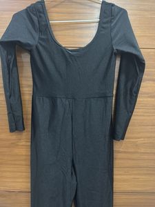 Glossy Black Jumpsuit