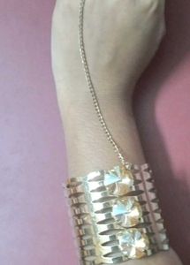 Statement Gold Slave Bracelet