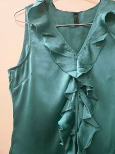 Satin Sleeveless Top