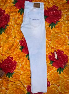Mufti Brand Ocean Blue Jeans For Men Length 43 Inch