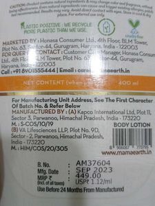 Mamaearth Vitamin C Body Lotion (400ml)