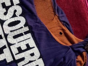 Graphic Print Layered Poncho Top