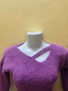 Purple Fuzzy Sweater