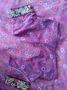 Net Purple Saree 💜
