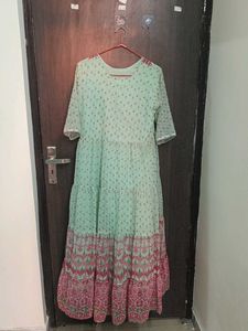 Mint Green Embellished Maxi Dress