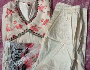 New Floral Print Kurta