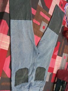 Patchwork Denim Jeans