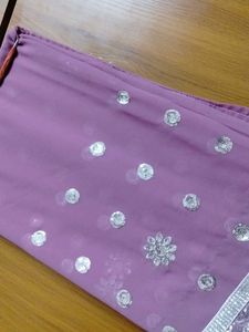 Elegant Purple Saree