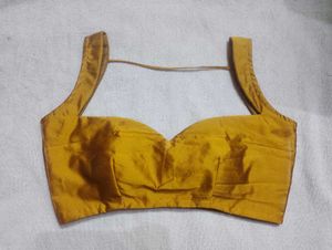 Velvet Sweetheart Neck Padded Broad Gala Blouse