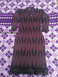 Black & purple garam kurti