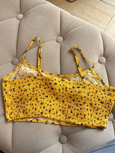 Yellow Crop Top