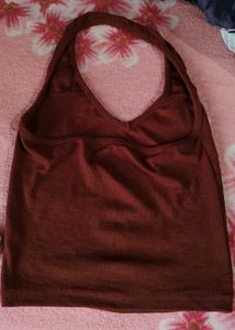 Brown Halter Top
