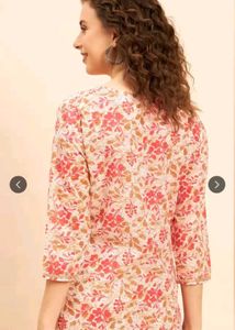 Floral Print Kurta