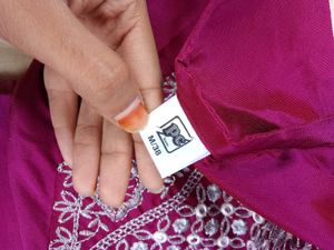 Embroidered Magenta Kurti