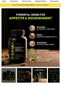 Ayuvya i-Gain+ Ayurvedic Supplement