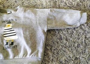 Cute Bird Print Sweatshirt