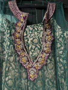Elegant Green Anarkali Suit