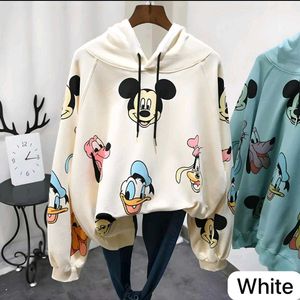Cute Cartoon Print Hoodie